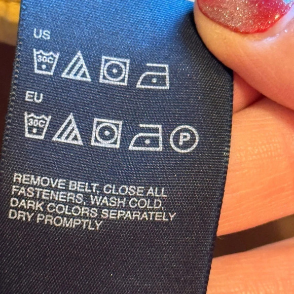 Tommy Hilfiger Brown Belted Jacket Faux Fur Collar Belt Pocket Button Down Sz Sm - Picture 7 of 8